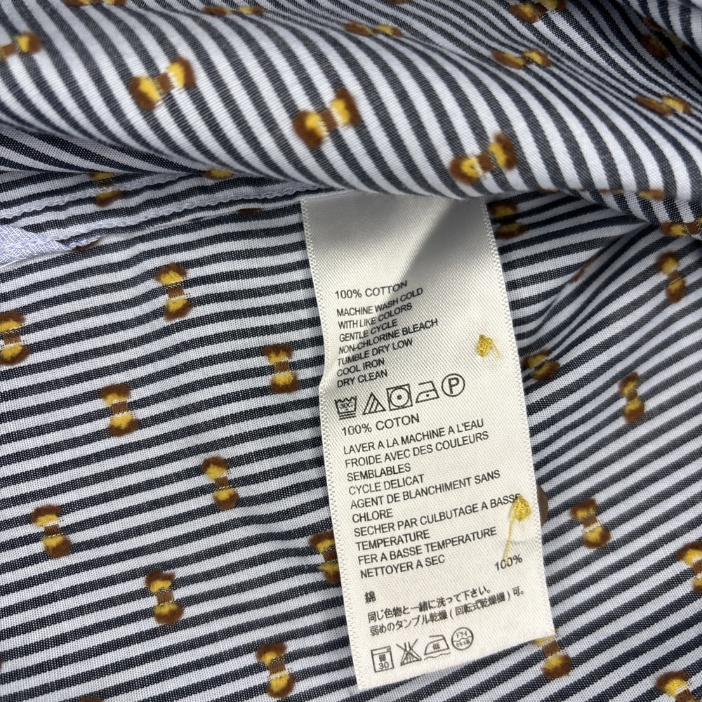 Tommy Bahama Jeans Shirt Men's Large Blue Cotton Striped Island Modern Fit Beach - Picture 9 of 12